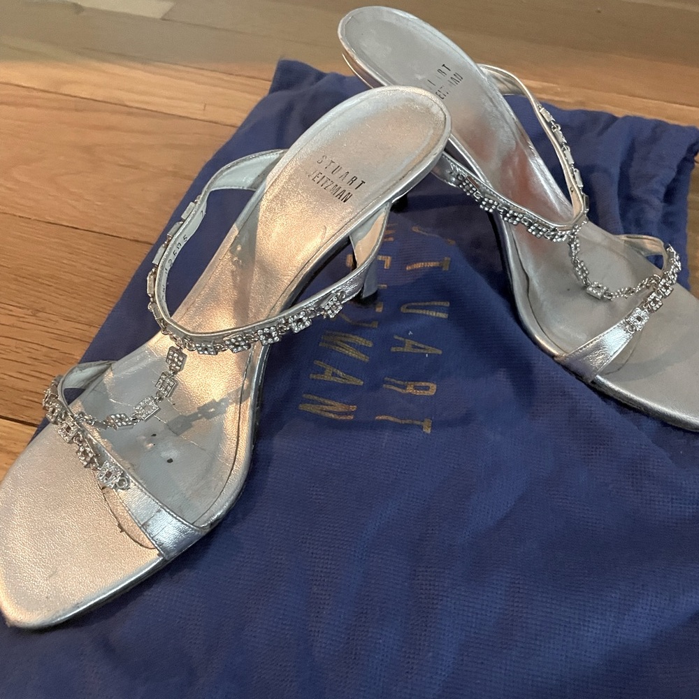 Stuart Weitzman rhinestone sandals